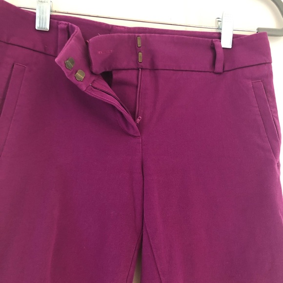 Ann Taylor LOFT Magenta/Purple Capri Work Pants - Picture 4 of 5